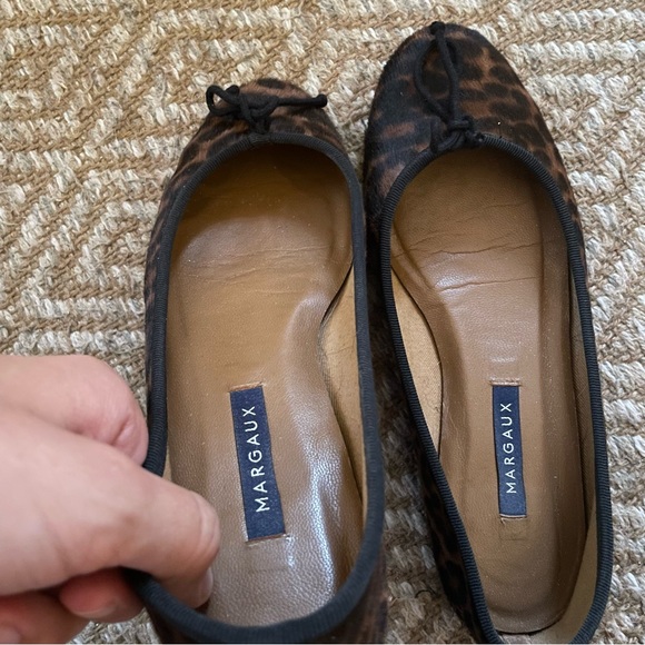 Margaux Demi Ballet Flat Chocolate Leopard Haircalf - Picture 3 of 5